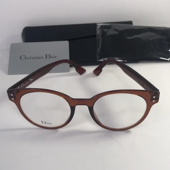 New Authentic Dior Ladies Tortoise Aviator/Pilot Eyeglass Frames DIORCD3
